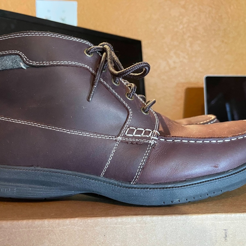 NunBush 84704-601 Mens Dark Brown Leather Boots US Size 11W